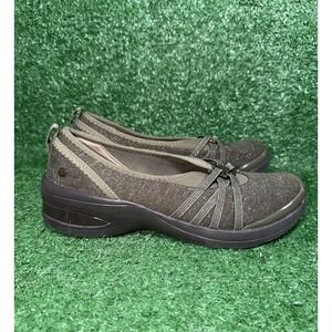 Bzees Shoes Womens Size 6.5 M Rosie Green Mesh Slip On Casual Comfort Sneakers